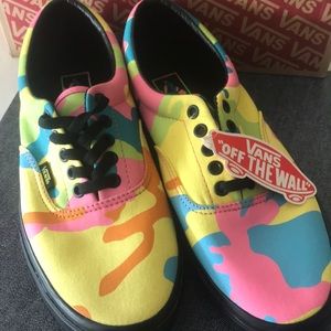 Vans Era Neon Camo Men’s Size 9